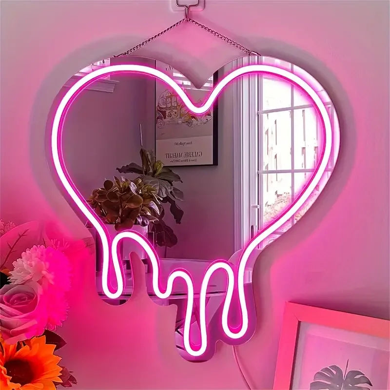 Espelho Luminária Neon