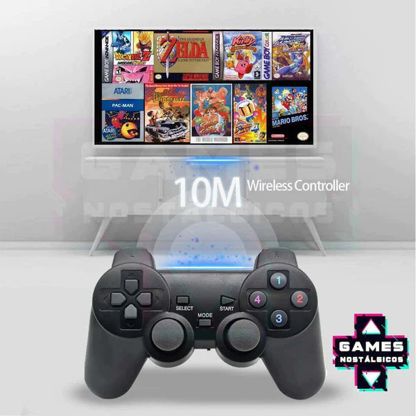 GAME STICK Retro - + 2 controles sem fio e 10 mil Jogos ( Frete grátis somente hoje )