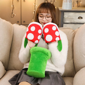 Pantufa Super Mario Planta Carnívora + Brinde Exclusivo