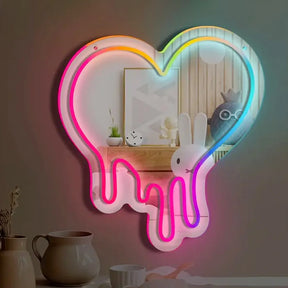 Espelho Luminária Neon